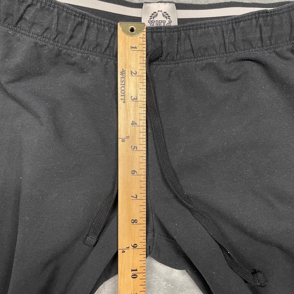 PINK Victoria's Secret Joggers Women Small Black Graphic Logo Sweatpants S - Picture 6 of 9